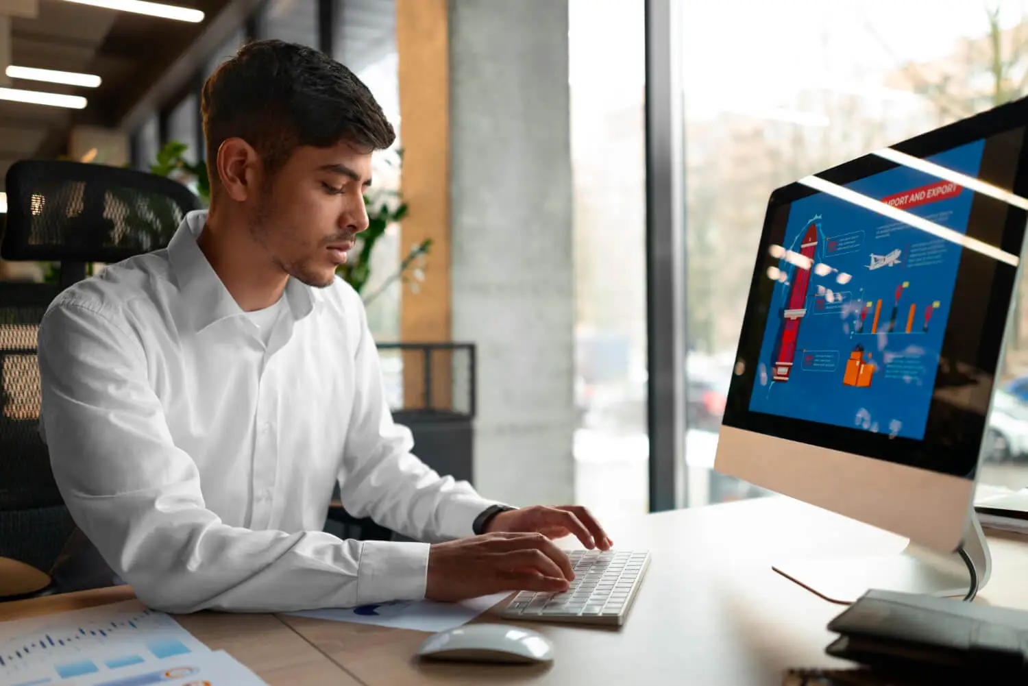 Power BI consultant building a reporting dashboard